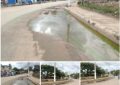 Denuncian que “agua sucia y estancada” afecta la calle principal de Villa Guerrero